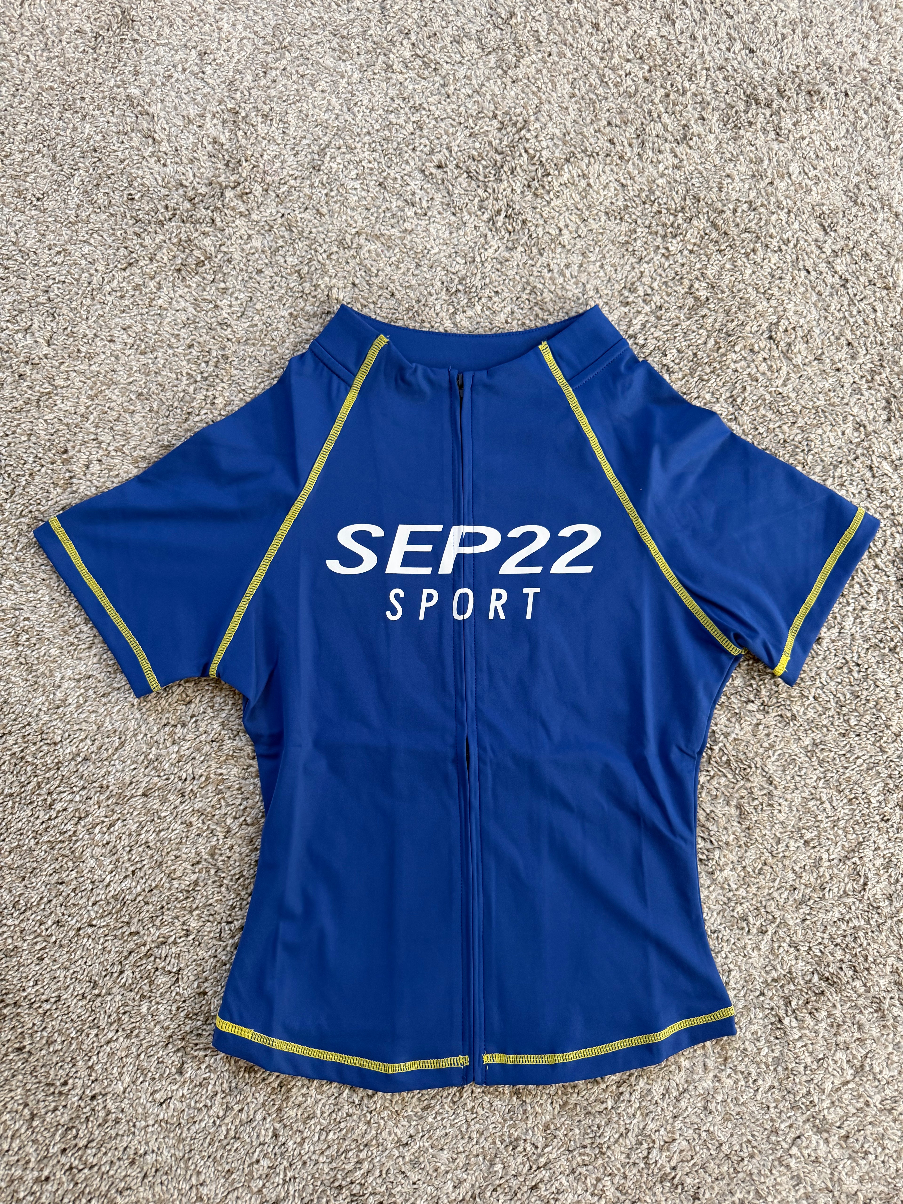 Raglan Zip Up - Royal